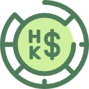 dolar de hong kong icon