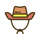 sombrero de vaquero icon