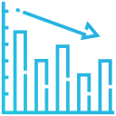 gráfico abajo icon