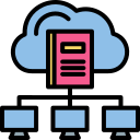 biblioteca en la nube icon