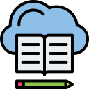 biblioteca en la nube icon