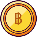 baht tailandés icon