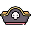 sombrero pirata icon