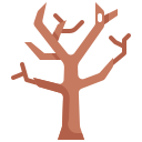 albero secco icona