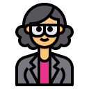 mujer de negocios icon