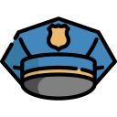 gorra de policía icon