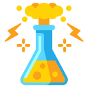 reacción química icon