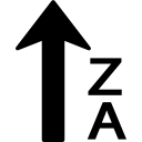 ordenar de la a a la z en orden alfabético ascendente 