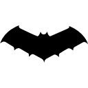 morcego em silhueta variante de tamanho médio 