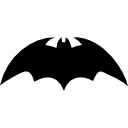 variante pipistrello con ali appuntite arrotondate icona