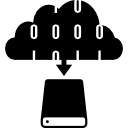 transfert de données cloud vers disque de stockage 