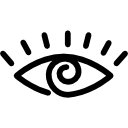 contorno de ojos con centro en espiral icon