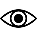 variante oculaire avec pupille élargie Icône
