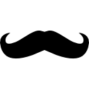 variante de punta curvada de bigote icon