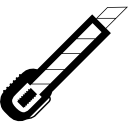 Cutter knife tool icon