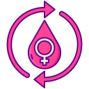 menstruatiecyclus icoon