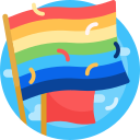 bandera del arco iris icon