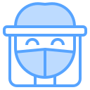 protección facial icon