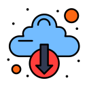 descarga en la nube icon