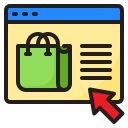 las compras en línea icon