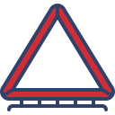 cono triangular icon