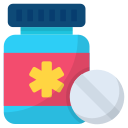 frasco de pastillas icon