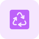 símbolo de reciclaje icon