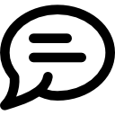 Chat Basic Black Outline icon