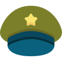 sombrero militar icon