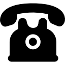 téléphone de design vintage noir Icône