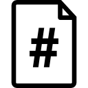 Document page number icon