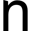 letter n kleine letters icoon