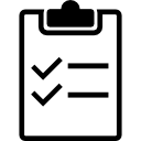 Clipboard variant with lists and checks 