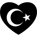 bandera del corazón de turquía 