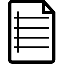 archivo de documento con línea 