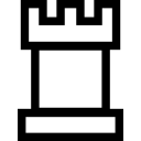 Rook chess outline 