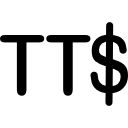 symbol waluty dolara trynidadu i tobago ikona