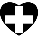 bandera de corazón de suiza 