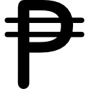 simbolo di valuta peso cubano icona