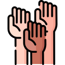 levantar la mano icon