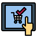 las compras en línea icon