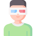 gafas 3d icon