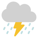 Thunderstorm Generic Flat Icon