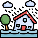 casa inundada icon