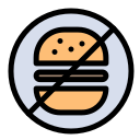 no comida rapida icon