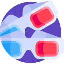 gafas 3d icon