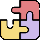 pezzi del puzzle icona