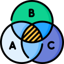 diagrama de venn icon