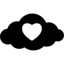 hart in een wolk icoon