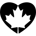 bandera del corazón de canadá 